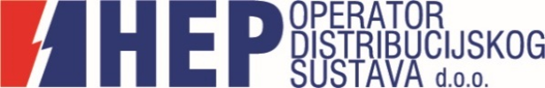 Official logo of the HEP-Distribution system operator ltd. in Croatia