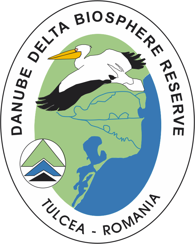 Official logo of the Danube Delta Biosphere Reserve Authority - national park in Romania